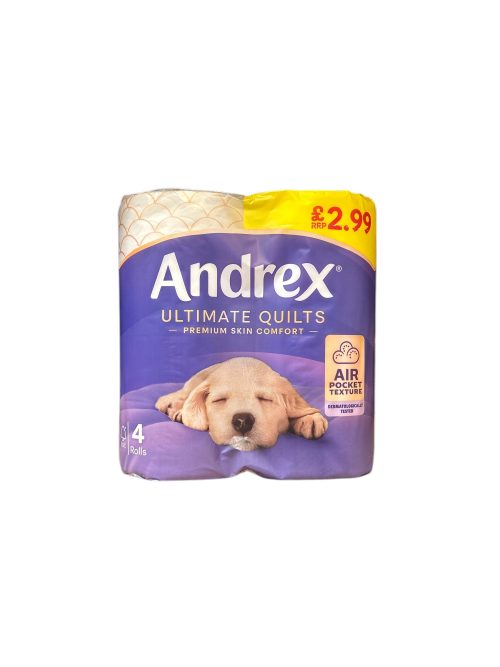 Andrex White Quilted 4pk