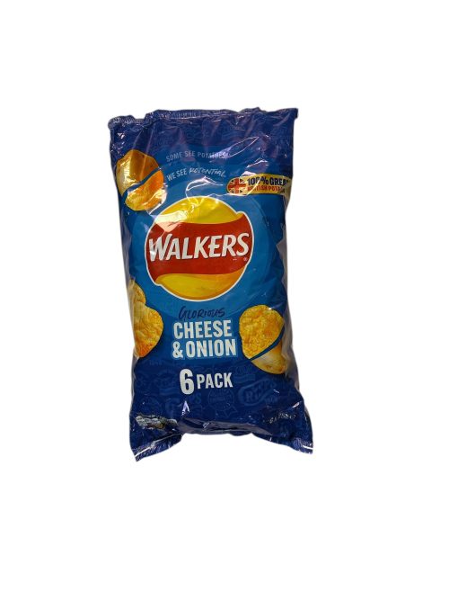 Walkers Cheese & Onion 6pk